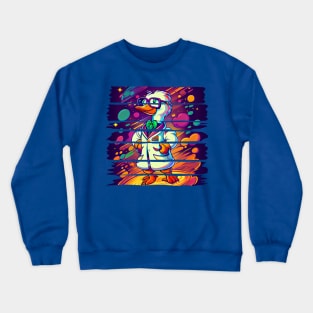 Nerdy Duck Scientist Crewneck Sweatshirt